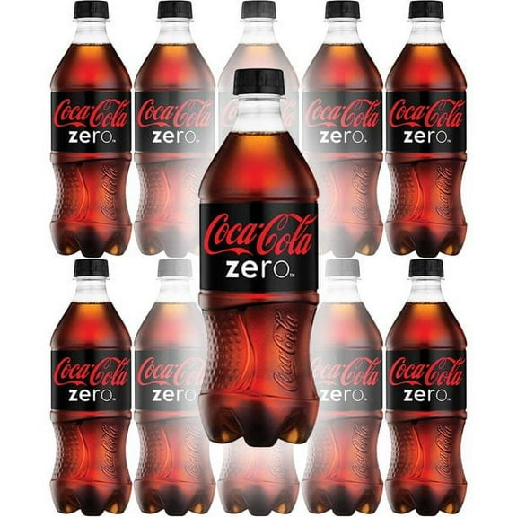 Coca-Cola Zero Sugar, 20 Fl Oz Bottle - Pack of 10