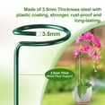 thumbnail image 6 of Remiawy 24 Pack 15.7 inch Plant Support Stakes, Metal Plant Stakes Garden Plant Single Stem Support Rings Amaryllis Stakes for Indoor Outdoor Plants, Orchid, Lily, Peony, Rose, Tomato, Monstera, 6 of 7