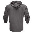 thumbnail image 5 of nerohusy Mens Lightweight Cotton Hoodies Pullover Fall Thin Long Sleeve Casual Workout Athletic Shirt Basic Plain Hooded Sweatshirts Dark Gray,M, 5 of 8