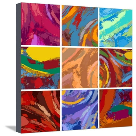 Wall Canvas Set Abstract Painting Background Design Set Stretched Canvas Print Wall Art By Igor Zakowski ()