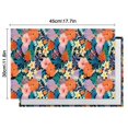 thumbnail image 5 of Pioneer Flower Floral Print Pattern Summer Placemats Table Placemats Set Of 6-Linen Kitchen Washable Placemats Table Mats 12x18 Inch Non-Slip Heat Resistant, 5 of 5