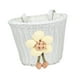 thumbnail image 5 of Cesta de bicicleta para niños, cesta delantera tejida, correas ajustables para manillar pequeño Blanco, 5 of 9