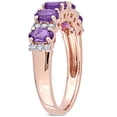 thumbnail image 3 of Everly Women's Amethyst 14k Rose Gold Ring, 3 of 9