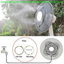 Utoimkio Outdoor Misting Fan Kit for Garden Patio Backyard,16 Inch Mist Hose Mister Fan Water Misters for Cooling Patios,Portable Misting System for Mist Fan