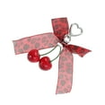 thumbnail image 6 of Unique Bargains 1 Pc Fashionable Leopard Print Bow Handbag Charm Decorative Keychain Red, 6 of 6