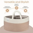 thumbnail image 4 of Comfy Cubs Diaper Caddy Organizer for Baby - Large Portable with Dividers for Diapers & Wipes, Blush, 4 of 7