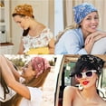 thumbnail image 4 of Dalrosia 5PCS Floral Elastic Hair Bandanas Scarf Headband Chiffon Head Kerchief Floral Printed Turban Boho Headbands Hair Bandanas for Women Girls Hair Accessories, 4 of 5