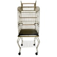 thumbnail image 1 of YLM Group 600HGOLD 20 in. Open Top Parrot Cage With Stand, Gold, 1 of 1