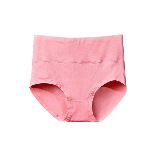 Qarigey Ropa interior de mujer Bragas de algodón de cintura alta Chica Embarazada Calzoncillos elásticos de color sólido, Rojo, L Prendas para la parte inferior del cuerpo Gamba roja SG