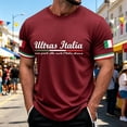 thumbnail image 2 of CONZONE Mens T-Shirts Short Sleeve T Shirts for Men Crew Neck Italy Liberation Day Graphic Casual Summer Tee Tops, 2 of 4