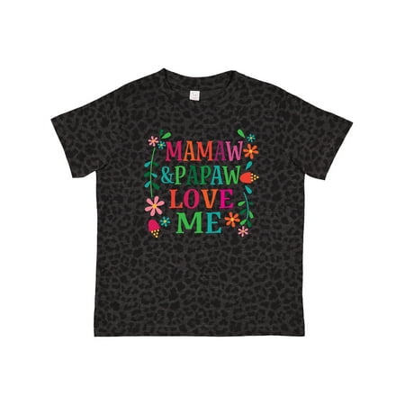 

Inktastic Mamaw and Papaw Love Me Gift Toddler Toddler Girl T-Shirt