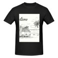 thumbnail image 4 of Bingfone Summer Vacation Scene With Camping Van Men'S Loose Fit Short-Sleeve Pocket T-Shirt, 4 of 7