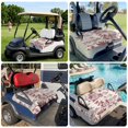 thumbnail image 6 of Golf Cart Seat Covers for 2 Seater,Red Garden Vintage Soft Microfiber Cart Seat Towel Blanket,Modern Art Building Boat Tree Absorbent Breathable Non Slip Bench Seats Protector for Golf Course 51"x31", 6 of 9