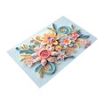 thumbnail image 1 of Puntoco Flower Soft Diatom Mud Floor Mat, Baño Absorción de Agua y Slip Foot Mat, Tecnología Tela Alfombra Máquina, Alfombra de Baño, Suministros de Limpieza del Hogar, 1 of 1