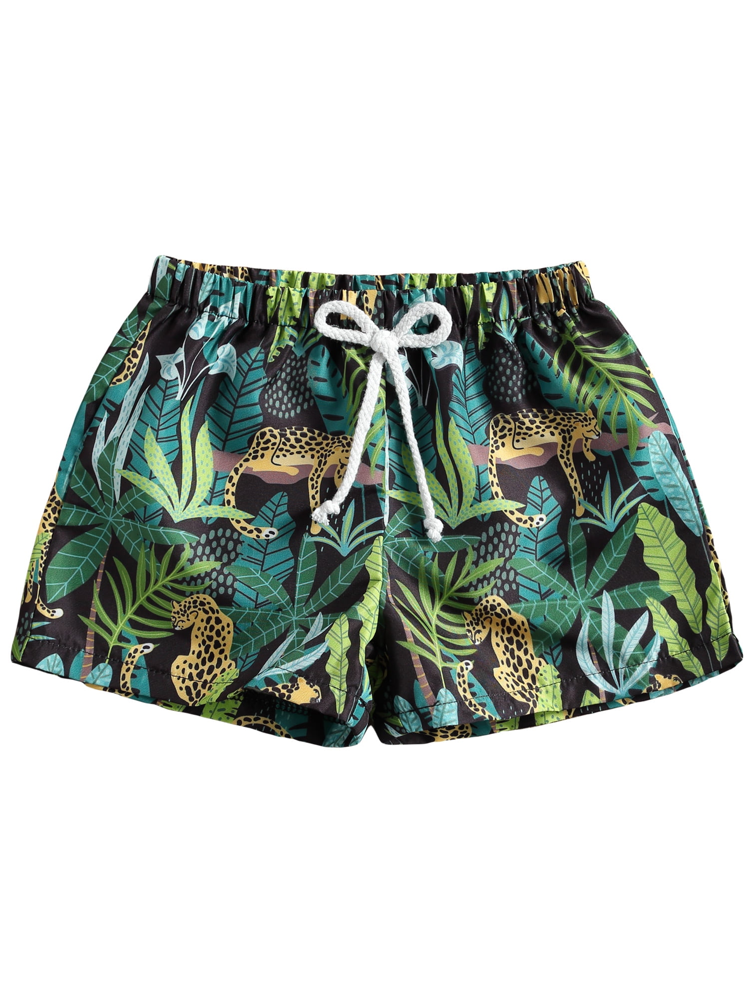 JERECY Mens Swim Trunks Vintage Retro Forest Rabbit Bird Tree Quick Dry Board Shorts with Drawstring and Pockets 