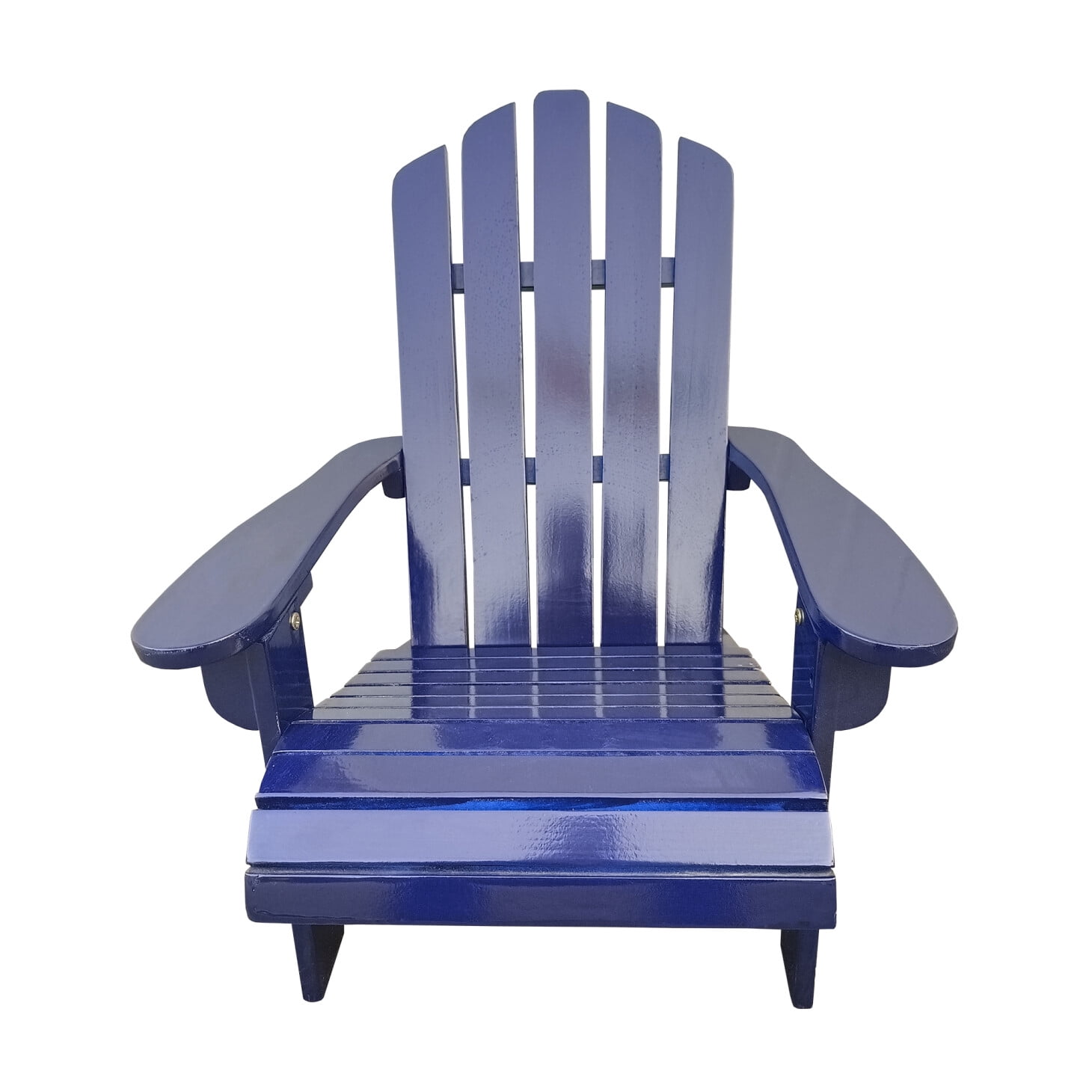 Kids Patio Chair Outdoor Furniture, Adirondack Chair with Armrests and High Slat Backrest, Wood Accent Lounge Chair for Garden Backyard Porch Outdoor, Easy to Assembly