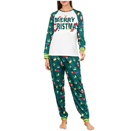 

Jacenvly Christmas Pajamas Clearanc Long Sleeve Soft Comfortable And Warm Loungewear Christmas Tree Print Mens Pajamas Set Cute Casual Mom Festive Christmas Sleepwear Sets