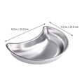 thumbnail image 3 of Stainless Steel Dish Moon Shape Fruits Dish Multi-functional Kitchen Plate, 3 of 8