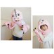 thumbnail image 5 of Gorro Bufanda Guantes Nisex Sunnimix Adorable Dinosaurio 3 En 1 Invierno Rosado, 5 of 7
