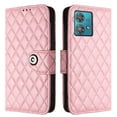 thumbnail image 7 of for Motorola Edge 40 Neo Wallet Case, Elegant Card Holder Cash Slot PU Leather Kickstand Wrist Strap Shockproof Protective Flip Women Girls Case Cover for Motorola Edge 40 Neo, Pink, 7 of 7