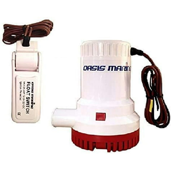 2000 GPH 12v Submersible Boat Marine Plumbing Electric Bilge Pump 1-1/8 Outlet, Separate Float Switch Included$$Watercraft