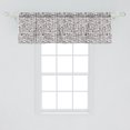 thumbnail image 2 of Ambesonne Egyptian Window Valance, Hieroglyphics Language, 54" X 18", Black White, 2 of 3