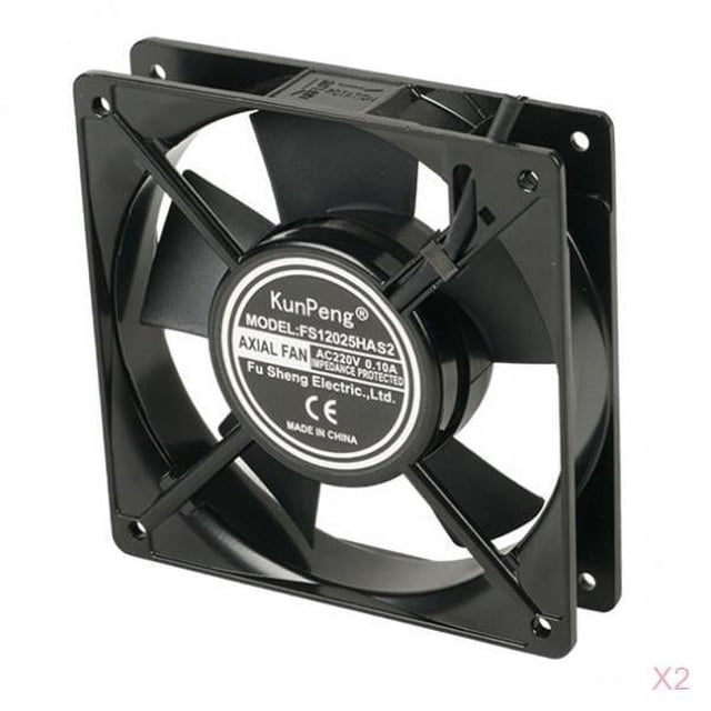 de 2 Ventiladores de Refrigeración, Refrigeración Silenciosa Sin Escobillas para Resistente a La Corrosión