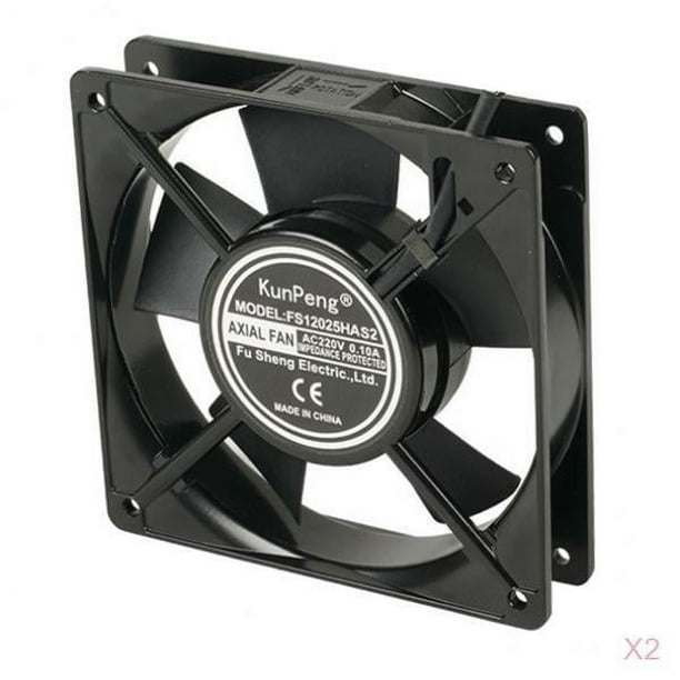 2 paquetes de computadora portátil 120x120x25mm Ventilador enfriador 220V PC CPU Refrigeración Ventilador