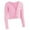 Pink, variant on Kiijoy Toddler Girls Long Sleeve Ballet Wrap Top Solid Yoga Sports Cardigan Top, Sizes 2-3