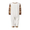 thumbnail image 4 of AIGUR Christmas Family Pajamas Matching Set Long Sleeve Elk Print Tops and Plaid Pants Sleepwear, 4 of 9