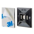 thumbnail image 1 of 100 PCS 1.1" Negro 3M Back-Glue Autoadhesivo Cable Zip Tie Montajes de Alambre Clips de Cable Soportes de Gestión de Anclajes Organizador Titulares, 1 of 2