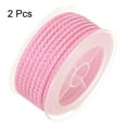 thumbnail image 3 of Unique Bargains 2 Packs Nylon Thread Twine Beading Cord 3mm Extra-Strong Braided Nylon Crafting String 4M/13 Feet, Pink, 3 of 7