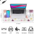 thumbnail image 5 of Efficient and Chic Mini Floral Flower Mouse Pad - Non-Slip Rubber Base, Smooth Surface for Superb Tracking, Great for Office, Home & Gaming, Laptop Suitable, Large 31.5x11.8 Inch, 5 of 7