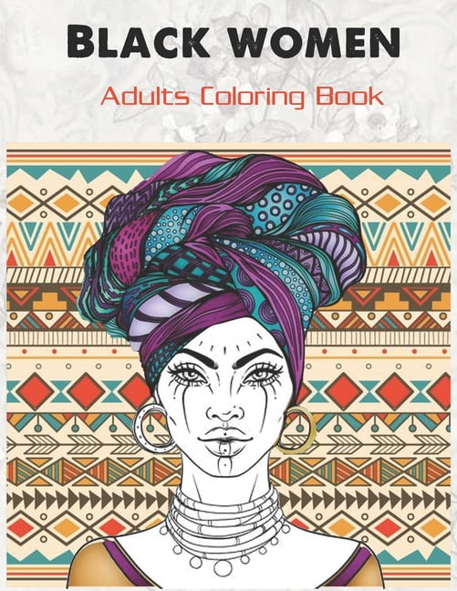 Black women Adults Coloring Book : Beauty queens gorgeous black women ...