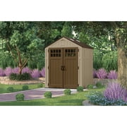 suncast 6' x 5' outdoor everett storage shed with windows