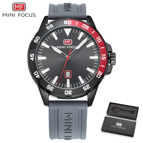 MINI FOCUS Luxury Brand Men's Watches Waterproof Quartz Fashion Sport Wristwatches Relogio Masculino Silicone Strap Reloj Hombre