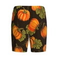 thumbnail image 5 of Gaeub Orange Pumpkin Printed Men's Short Pajama Pants, Lightweight Lounge & Sleep Bottoms Keep You Cool - 4X-Large, 5 of 9