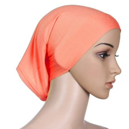 Bone Hat Band - KABOER 15 Colors Muslim cap and headband Scarf Under Scarf Hijab Tube Bonnet Bone Chemo Hat