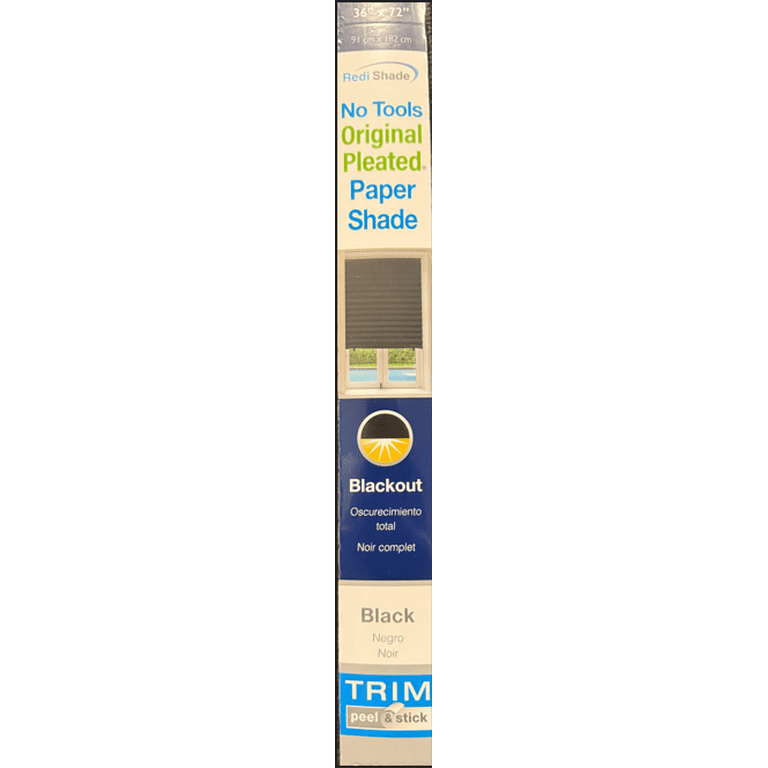 Pleated Window Shades,Temporary Blackout Blinds Cordless Window Blinds Black Out Paper Shades