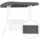 thumbnail image 1 of CHAO Funda de Repuesto para Columpio, 191x120x23cm Funda de Repuesto para 3 Plazas, Techo Columpio de jardín, Cubierta de Toldo Impermeable para Jardines y terrazas(Size:191x120x23cm,Color:Gris), 1 of 5