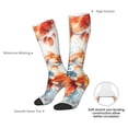 thumbnail image 5 of Bingfone Compression Socks for Women and Men Long Socks for Running Athletic Cycling Nurse-Three Goldfish Watercolor Splash, 5 of 8
