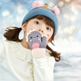 thumbnail image 5 of Dyfzdhu Toddler Mittens Winter Gloves Toddler Snow Cartoon Gloves For Kids Baby Winter Mittens For Girls Boys Grey, 5 of 8