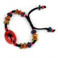 thumbnail image 1 of ED SPELDY EAST NBL101 Bracelet Perlé Scorpion Noir Fond Rouge, 1 of 1