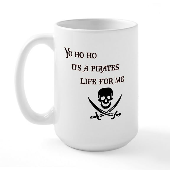 CafePress - Yo Ho Ho Large Mug - 15 oz Ceramic Large White Novelty Mug