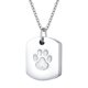 thumbnail image 2 of Collar de urna Yinane para mascotas acero ajustable plata, 2 of 8