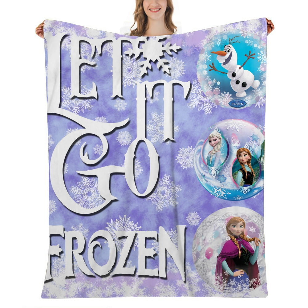 Frozen Olaf Throw Blanket, Fall Winter Throw Blankets with Soft Fuzzy