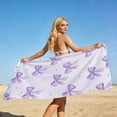 thumbnail image 5 of Bcylexb Bow Beach Towels for Girl, 30"x 60" Microfiber Summer Beach Pool Towels Sand Free Quick Dry Bath Towels for Travel Swimming Camping Party Gift for Women, 5 of 6