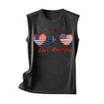 thumbnail image 3 of breaise 4th of July Tank Tops for Women Plus Size Patriotic American Flag Print Tshirts Loose Fit Sleeveless T-shirts Camisole Beach Round Neck Tanks Blouses for Women Business Casual, 3 of 4