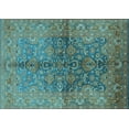 thumbnail image 1 of Ahgly Company Indoor Rectangle Oriental Light Blue Industrial Area Rugs, 6' x 9', 1 of 4