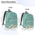 thumbnail image 4 of Rocae Wood Grain for Durable Canvas Backpack Leisure Large Bag Travel Rucksack Multi-function Backpack Small, 4 of 8